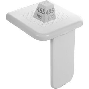 Wall Mounted Shower Chair Dyna-Living Folding Seat 485lb Foldable Bench ABS Whit